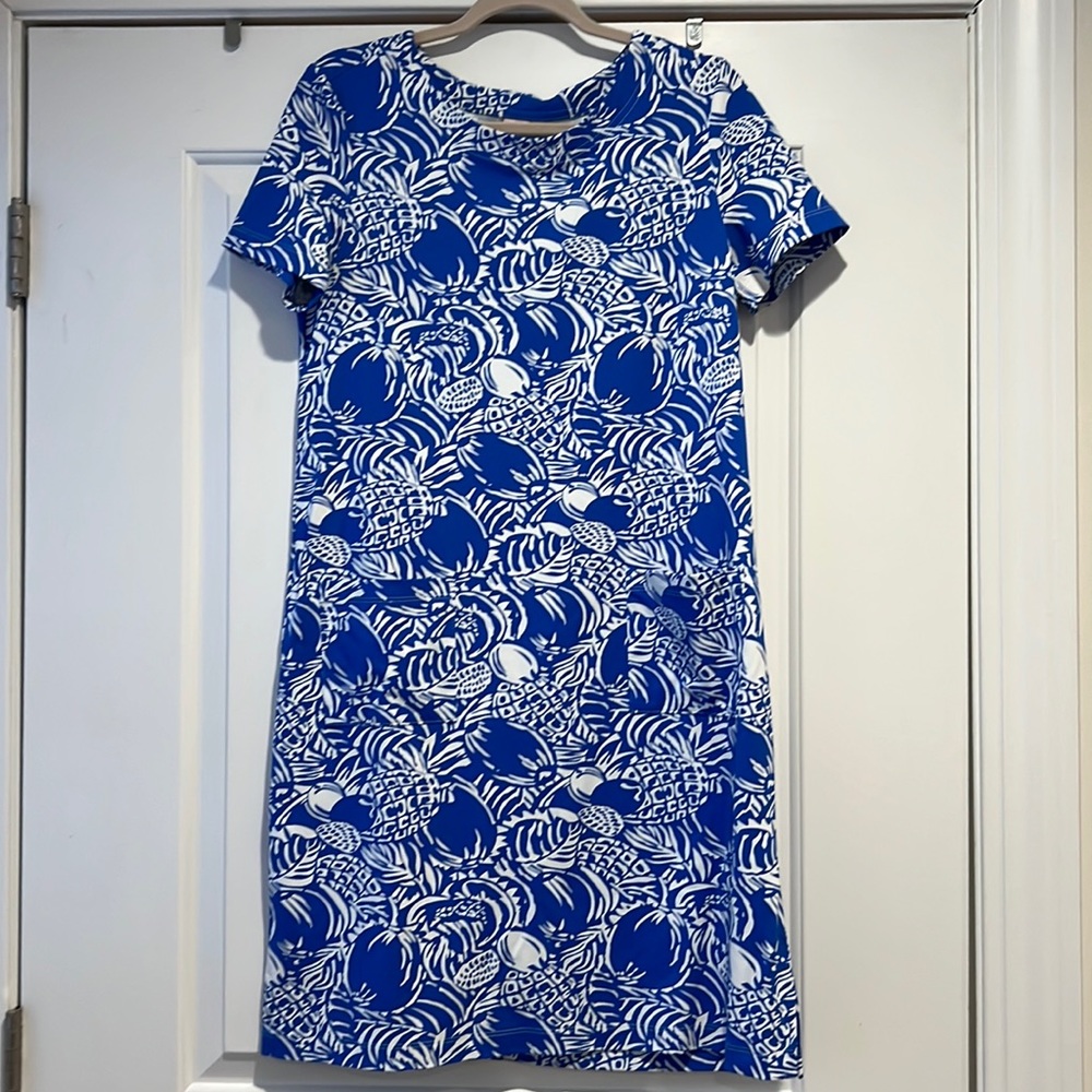 Persifor Blue and White Pineapple Dress